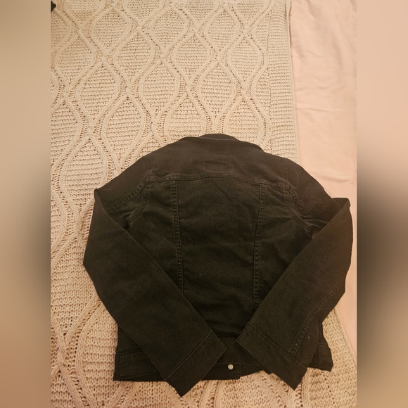 Levi's Black‎ Jean Jacket Trucker Denim Style - Picture 3 of 3